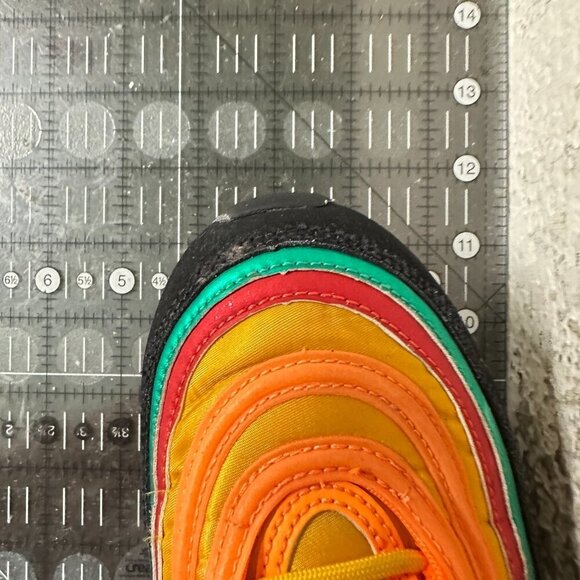 Nike Air Max 97 Men Size 9 CK9399-001 Orange Sunburst Wheel Logo Training Shoes - Picture 11 of 11